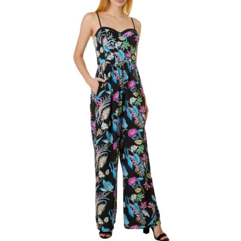 Chance & Destiny Tropical Floral Jumpsuit